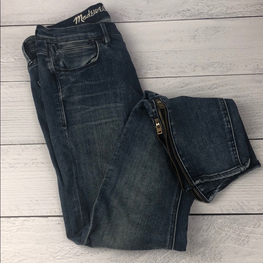 Madewell “skinny skinny ankle”  jeans w/ zipper
